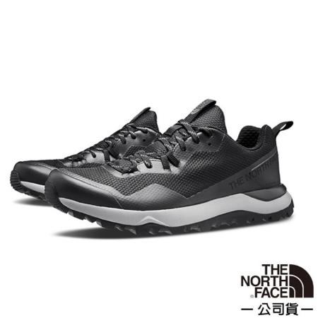 【The North Face】男 防水透氣徒步鞋(透氣網布鞋面).抓地耐磨外底/3YUP-KZ2 黑灰 V✿30E010